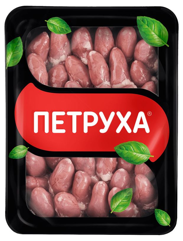 Птица, мясо  Ашан Сердце куриное Петруха, 450 г