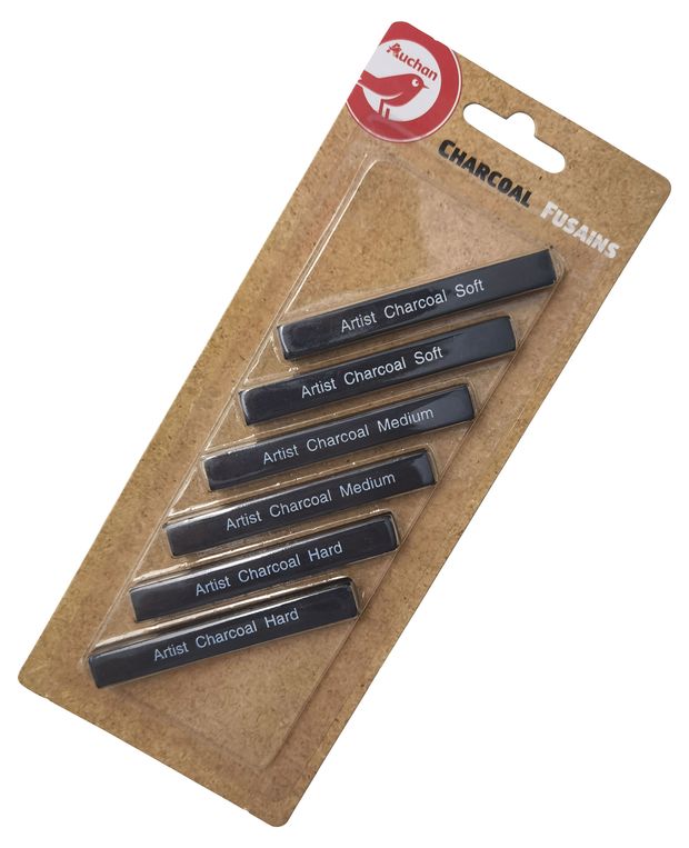 Уголь для рисования АШАН Красная птица 6 шт 100₽