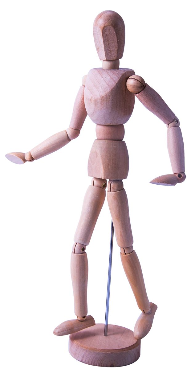 Кукла АШАН Красная птица деревянная 30 см 300₽