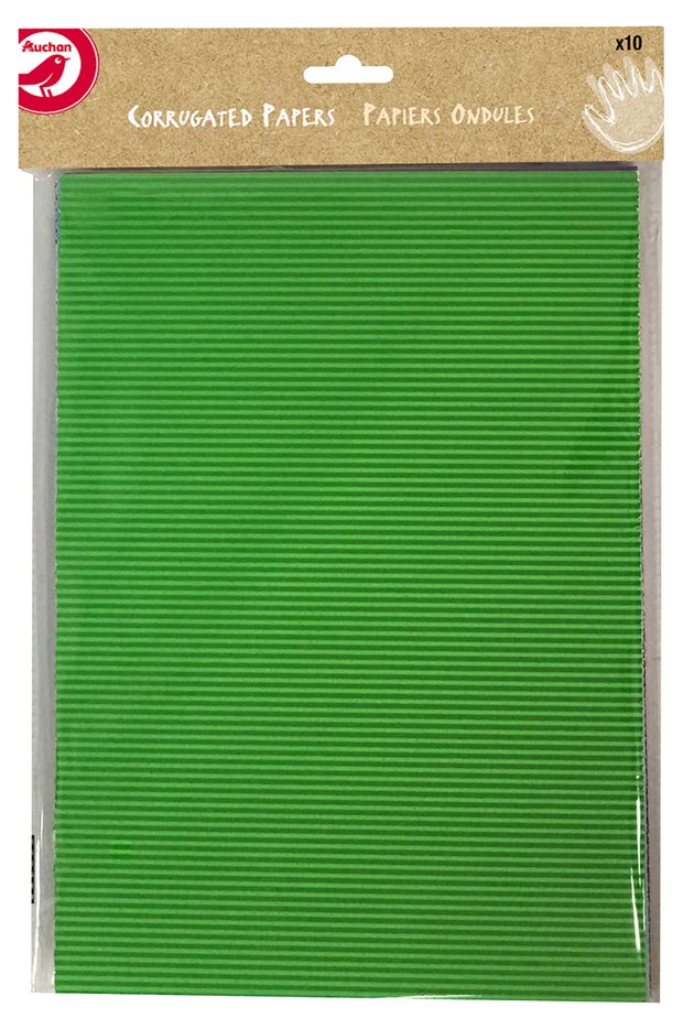 Гофрокартон цветной АШАН Красная птица А4 10 цветов 100₽