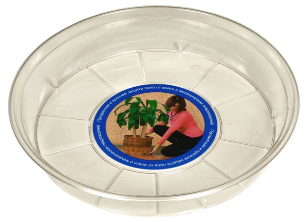 Поддон ТЕК.А.ТЕК прозрачный 16 см