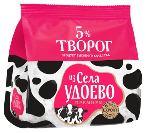 Творог рассыпчатый Из Села Удоево Премиум ГОСТ 5% БЗМЖ, 315 г