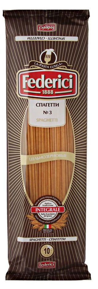 Макаронные изделия Federici Spaghetti Integrali цельнозерновые спагетти, 400 г