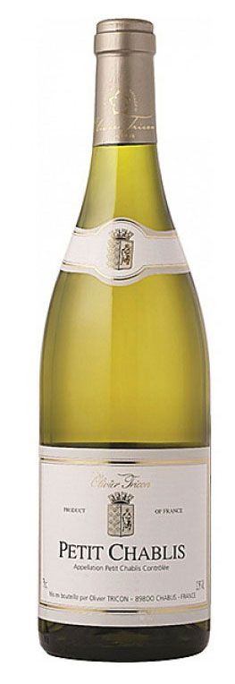 Вино Petit Chablis Clivier Fricon белое сухое Франция, 0,75 л