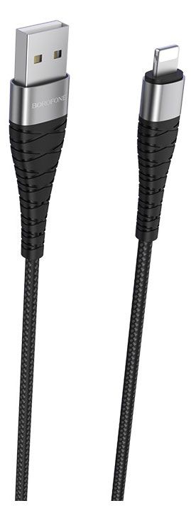 фото Кабель borofone bx32 munificent usb - lightning черный, 0,25 м