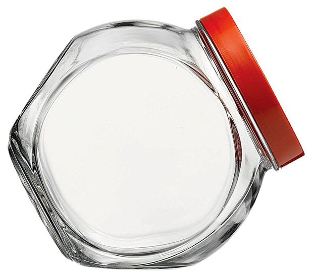 Банка Pasabahce с красной крышкой, 0,2 л