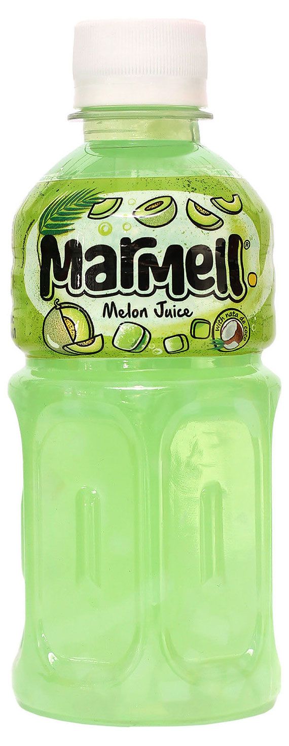 Напиток сокосодержащий Marmell с кусочками кокосового желе со вкусом дыни, 320 мл