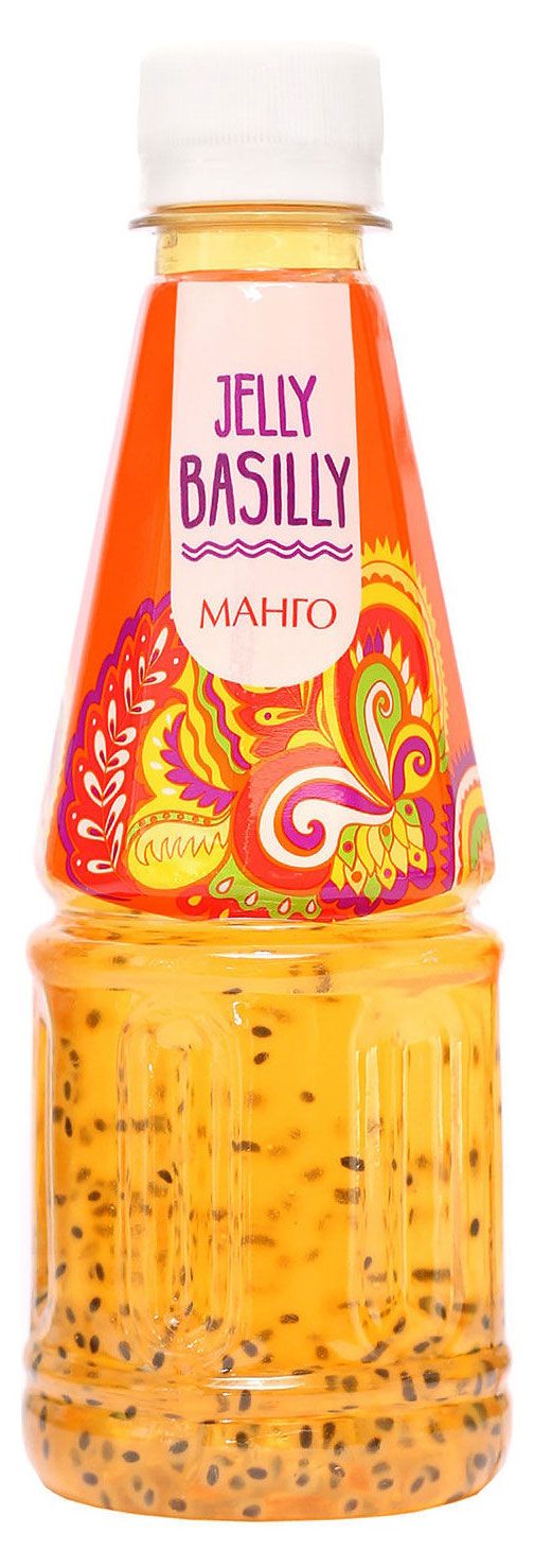 Напиток сокосодержащий Jelly Basilly с семенами базилика вкус Манго 300 мл 29₽