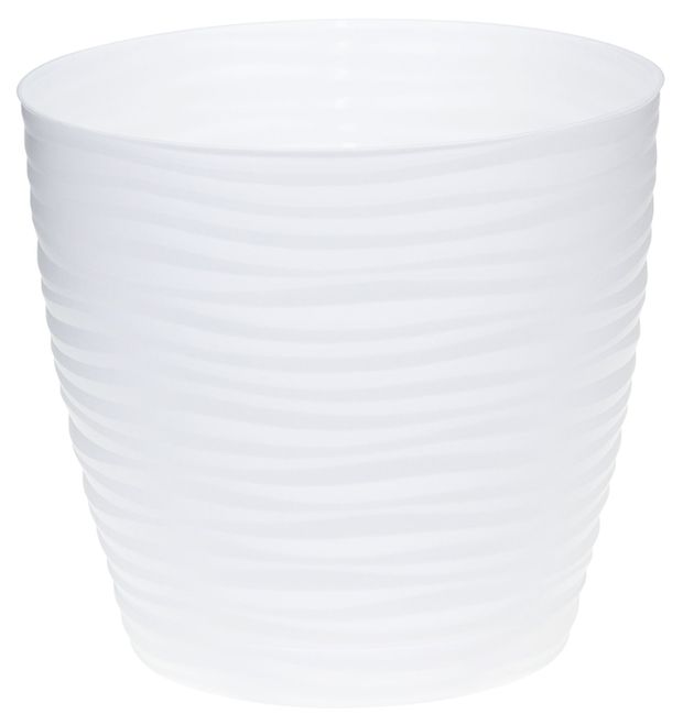 Кашпо Idea Дюна белое 22 см 390₽