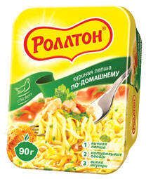 Лапша быстрого приготовления Роллтон яичная с курицей 90 г 59₽
