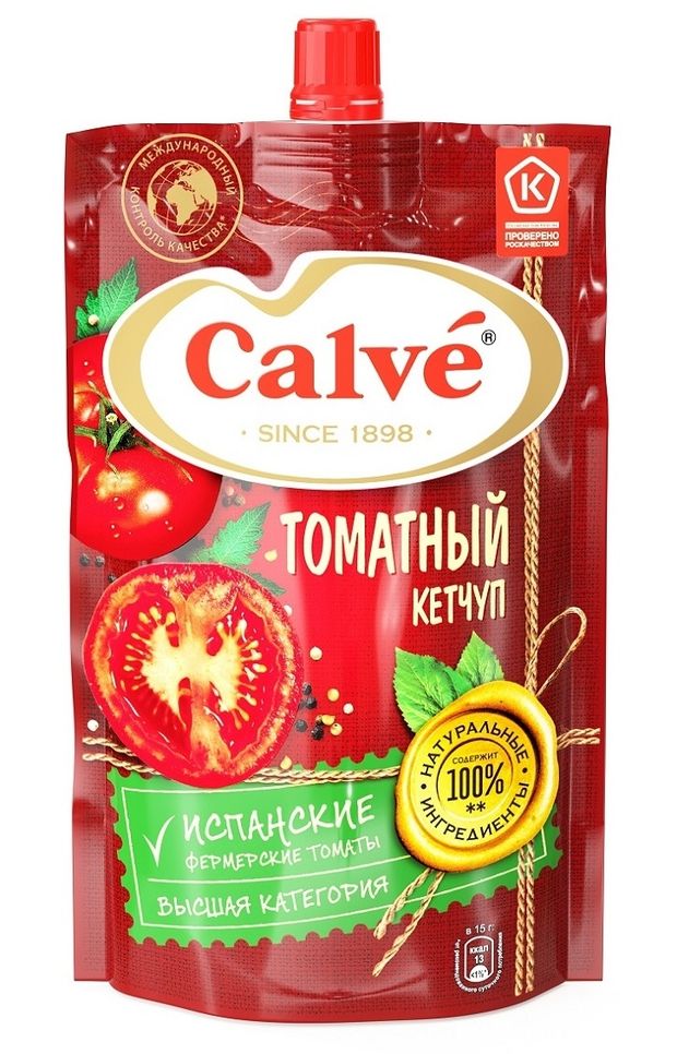 Кетчуп томатный Calve 350 г 94₽