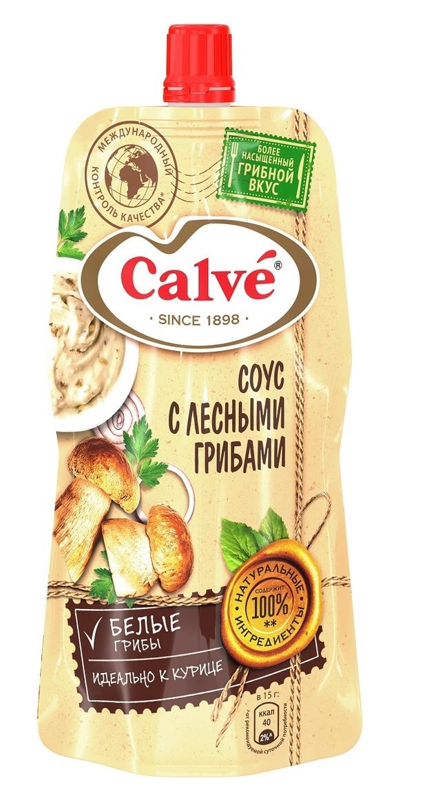 Соус сливочный Calve с лесными грибами 230 г 70₽