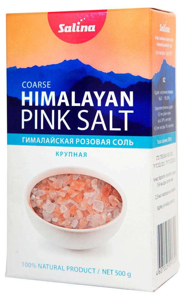Соль Гималайская Salina розовая 500 г 90₽