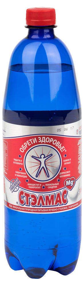 Вода минеральная Stelmas Mg с газом 1 л 120₽