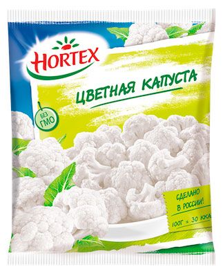 Капуста цветная Hortex замороженная 400 г 100₽