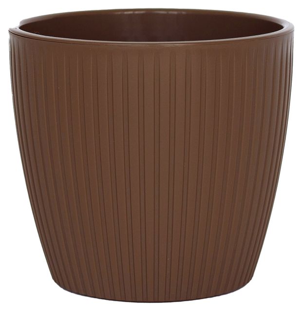 Горшок Эви VipSet с дренажной системой шоколад 17,5 см, 3 л