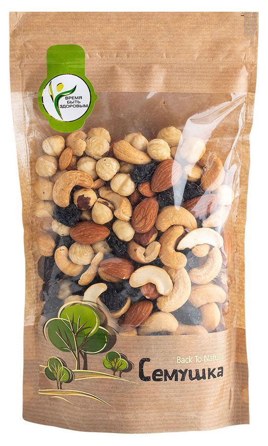 Смесь орехово-фруктовая Семушка орехи и изюм, 250 г