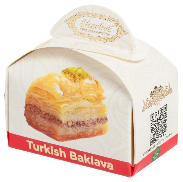 Пахлава Щербет классика с грецким орехом, 40 г