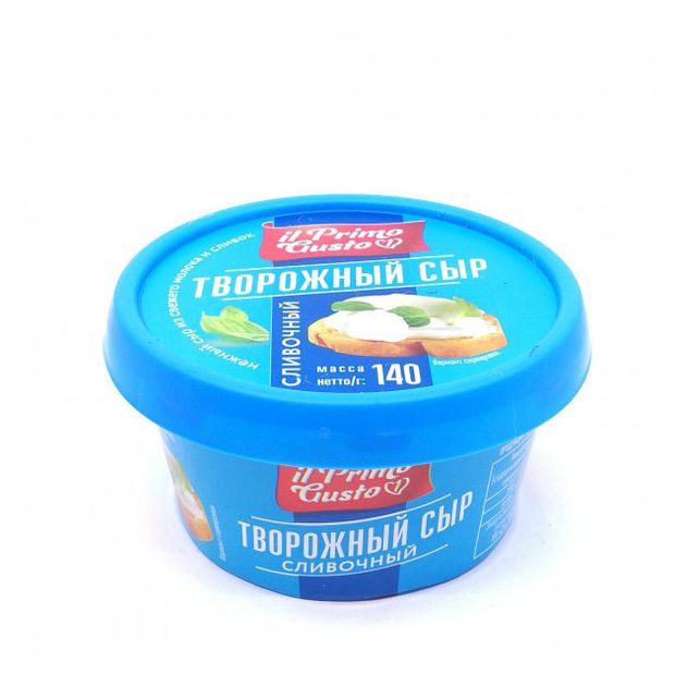 Сыр творожный Il Primo Gusto Сливочный 60% БЗМЖ, 140 г