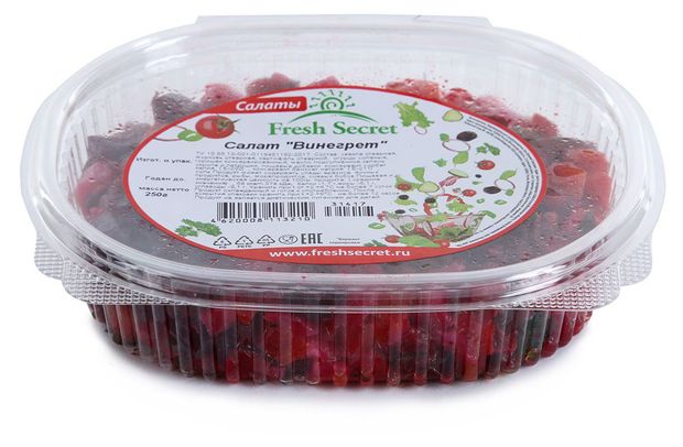 100 г салата как выглядит Купить Салат Fresh Secret Винегрет, 250 г (75178) в интернет-магазине АШАН в Мос