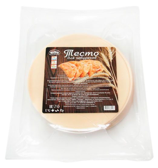 Тесто Тестовъ для чебуреков 500 г 120₽