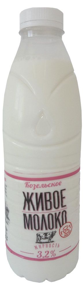 Молоко питьевое Козельское молоко 32 БЗМЖ 930 мл 105₽