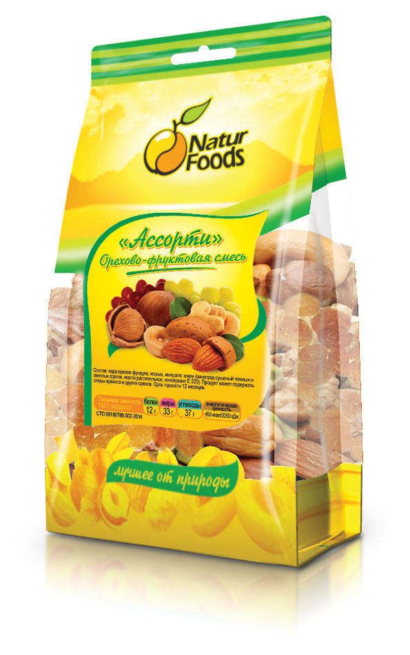 Смесь орехово-фруктовая NaturFoods ассорти 500 г 400₽