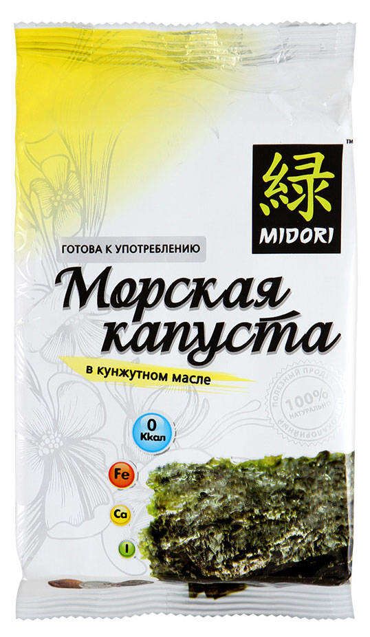 Морская капуста MIDORI в кунжутном масле 5 г 90₽
