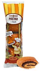 Рулетики мини Хлебозавод 28 с маковой начинкой, 3 шт х 30 г