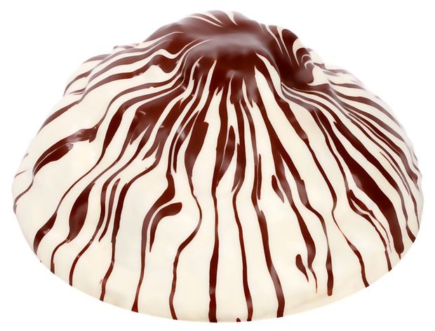 Торт бисквитно-шоколадный Фили-Бейкер Панчо сметанный с кусочками ананаса персика и грецким орехом охлажденный, 1 кг