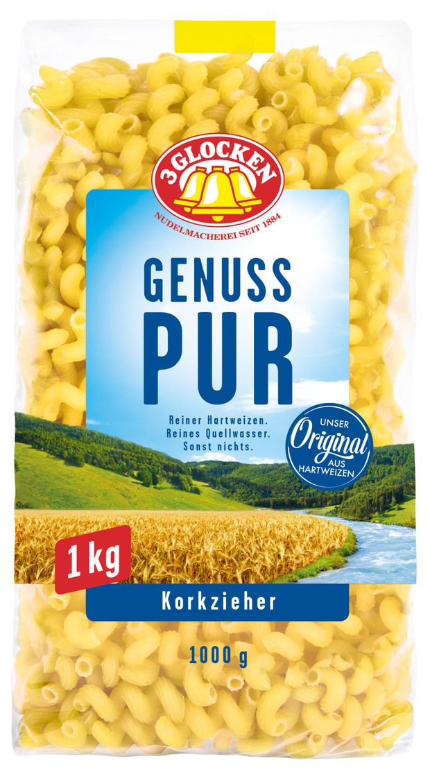 Макаронные изделия 3 GLOCKEN Genuss Pur Korkzieher 1 кг 250₽