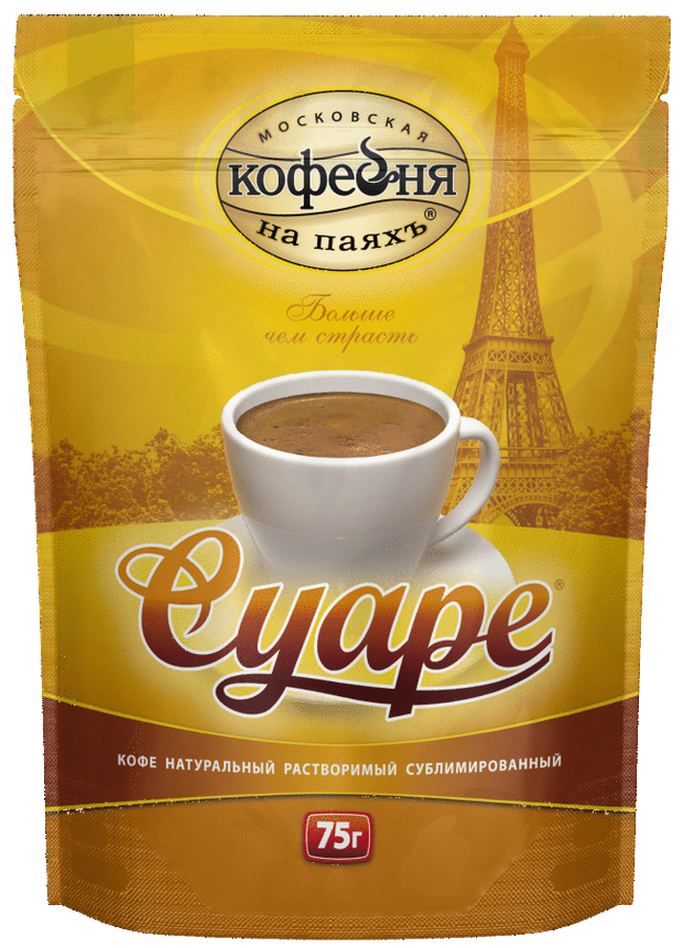 Кофе растворимый Московская Кофейня на Паяхъ Суаре сублимированный, 75 г