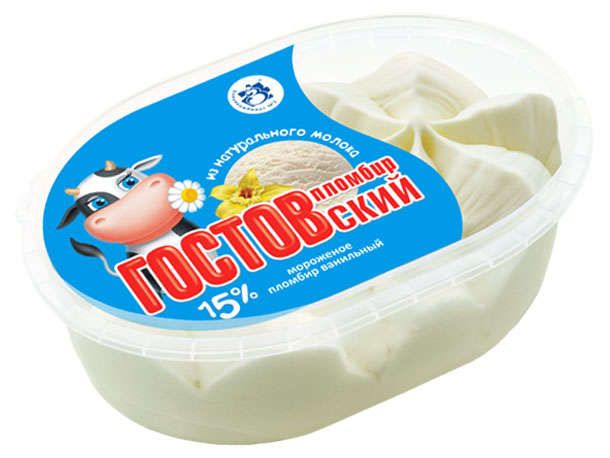 Мороженое пломбир ГОСТОВский ванильный БЗМЖ 400 г 470₽