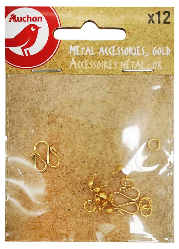 Замочки декоративные АШАН Красная птица золотистые 10 шт 50₽