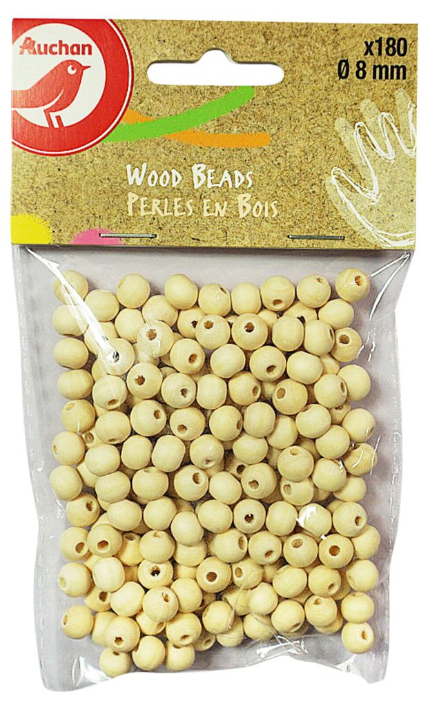 Бусины деревянные АШАН Красная птица 8 мм 60₽