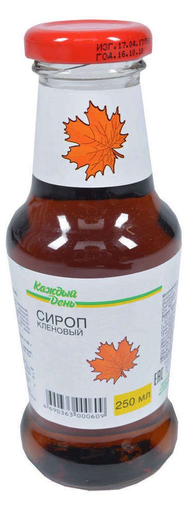 Сироп Каждый день кленовый, 250 мл