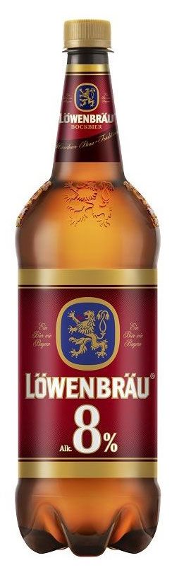 Пиво Lowenbrau Бокбир светлое фильтрованное 8%, 1,3 л
