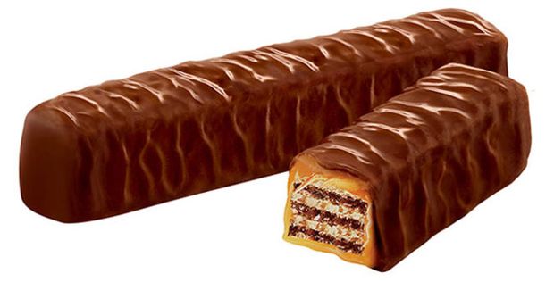 Вафли Яшкино в карамели в молочно-шоколадной глазури, вес