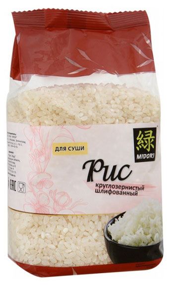 Рис для суши MIDORI шлифованный 450 г 112₽