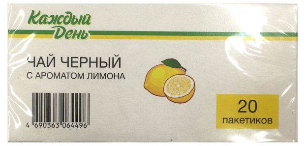 Чай черный Каждый День лимоном 20x15 г 37₽