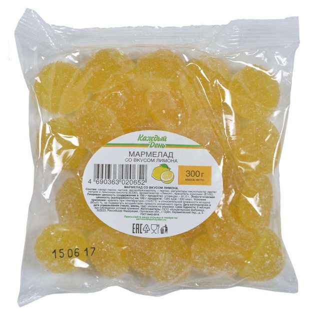 Мармелад Каждый день Лимон, 300 г