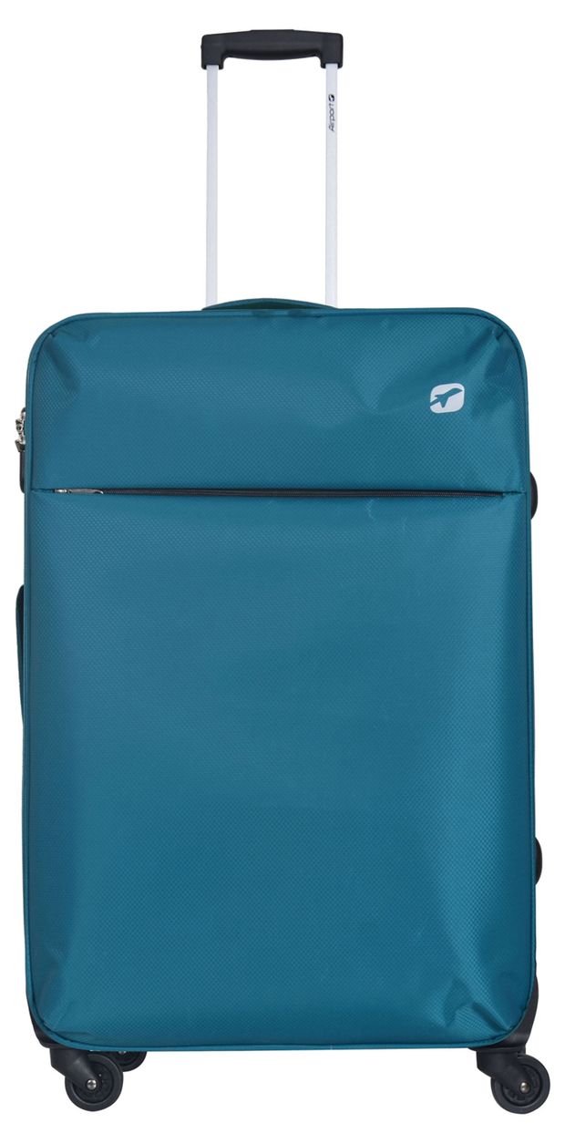 Чемодан мягкий Airport 4 колеса зеленый 75х47х26 см 4433₽