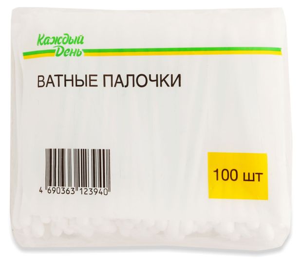 Ватные палочки Каждый день 100 шт 30₽