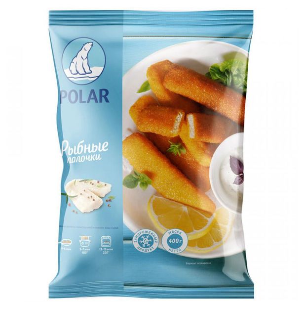 Палочки рыбные Polar в панировке 400 г 215₽