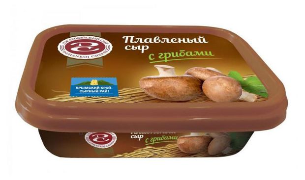 Сыр Джанкойский сыр с грибами 50% БЗМЖ, 180 г