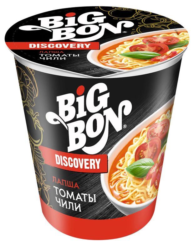 Лапша BIGBON Discovery с томатами и чили 70 г 55₽