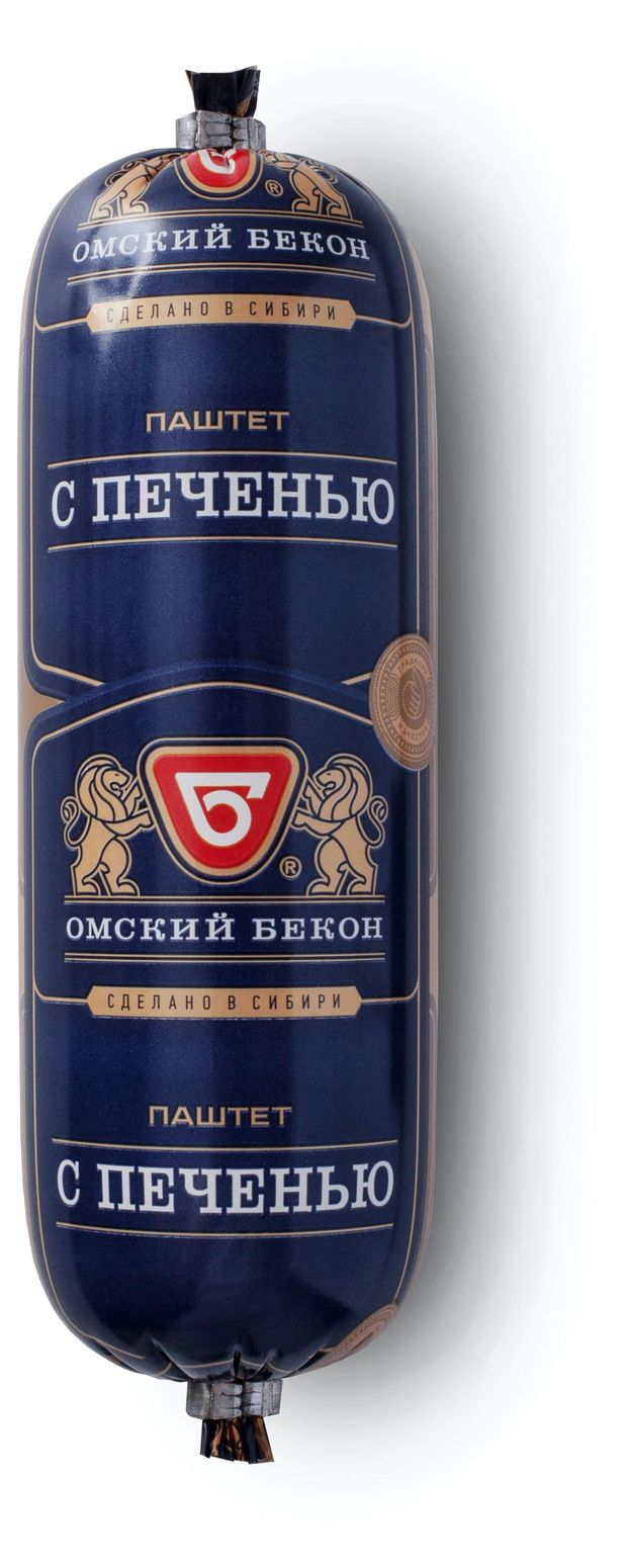 Паштет с свиной печенью Омский бекон охлажденный, 270 г