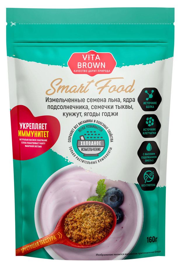 Смесь семян Vita Brown измельченная 160 г 300₽