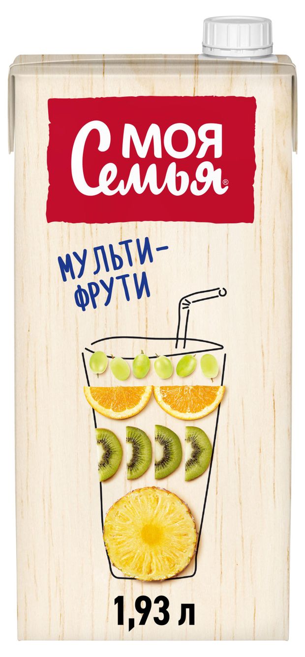 Напиток сокосодержащий Моя Семья Мульти-Фрути 193 л 180₽