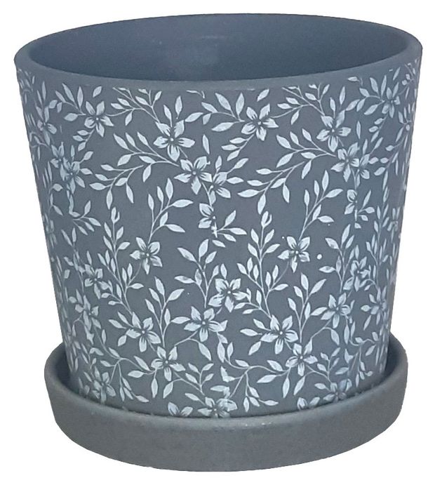 Горшок бетонный Композит Скань-А серый без поддона, 15 см